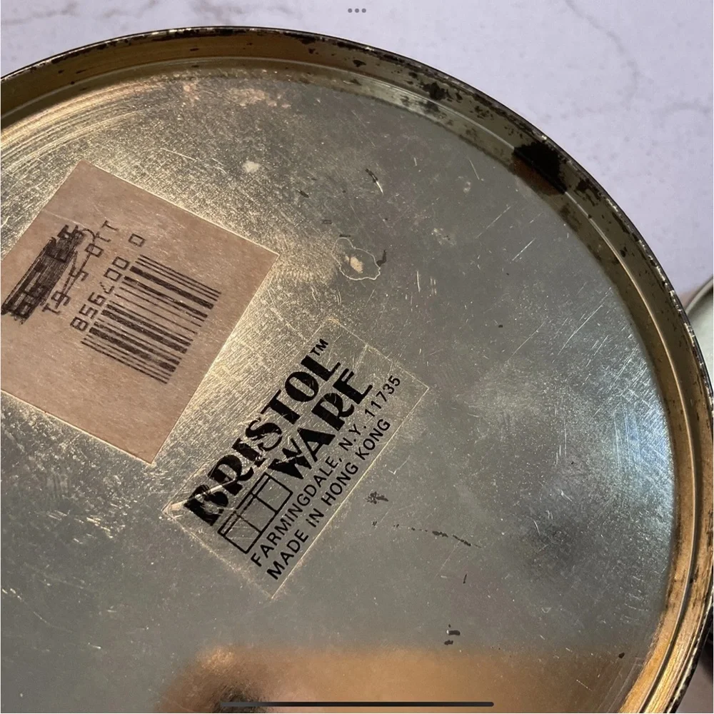 Smith Bros. Cough Drops Tin Cream Blue Empty AS IS